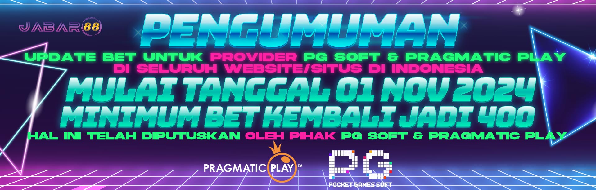 PENGUMUMAN UPDATE BET